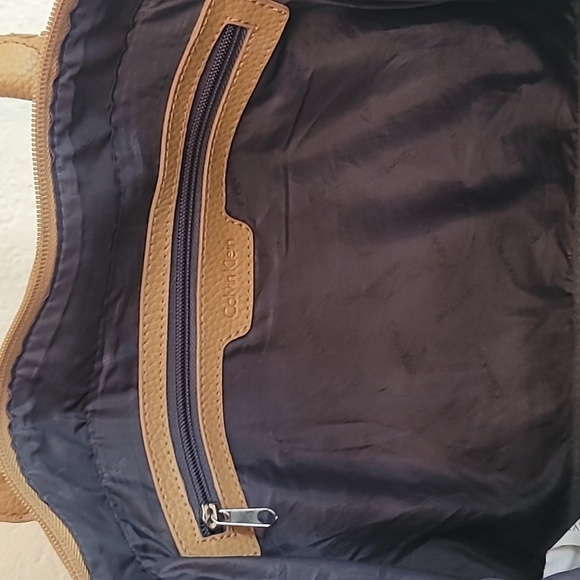 Calvin Klein Brown and Tan Signature Tote - Picture 5 of 7